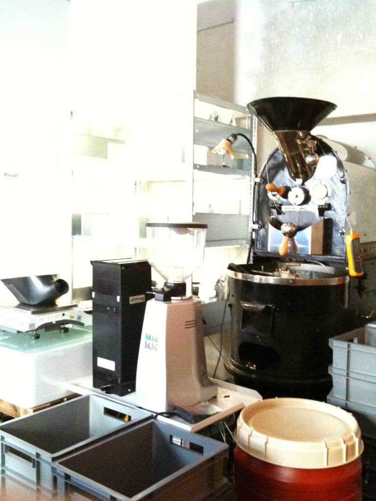Röstmaschine bei Bonanza Coffee Heroes