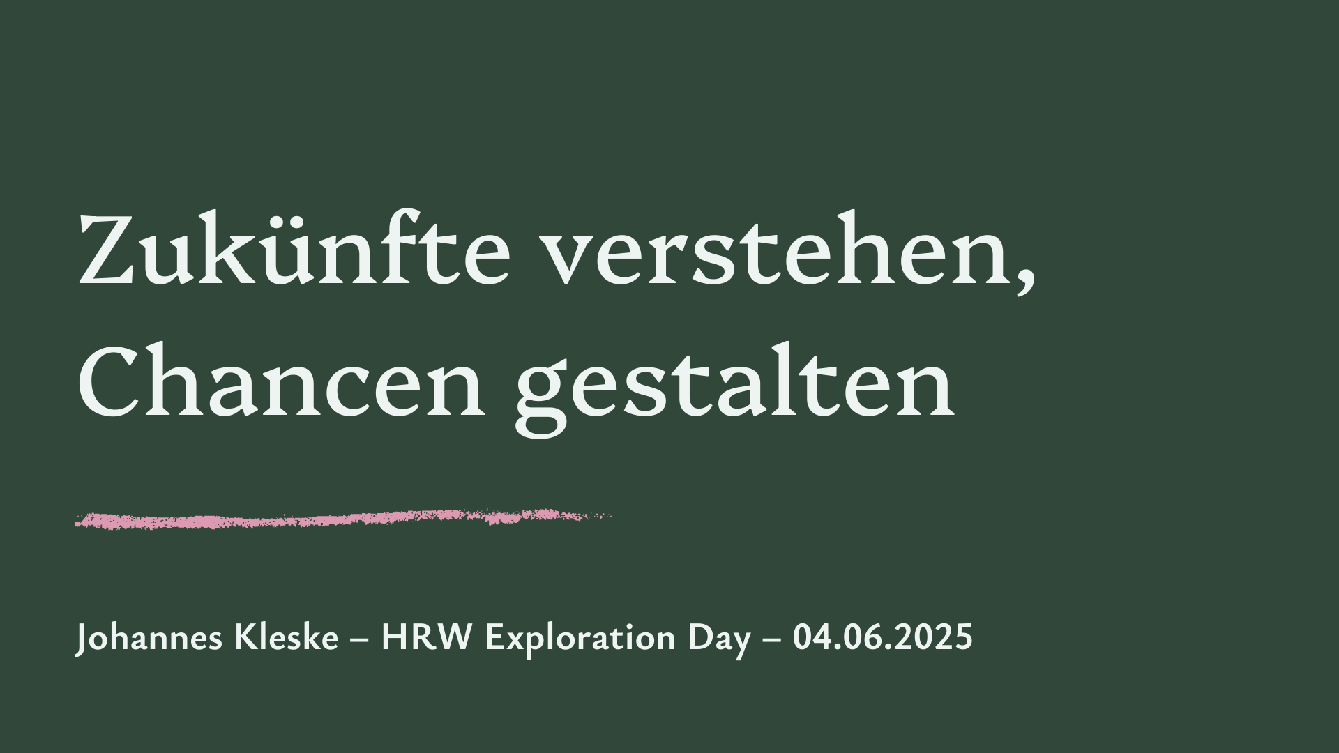 Keynote „Zukunft gestalten“ Video