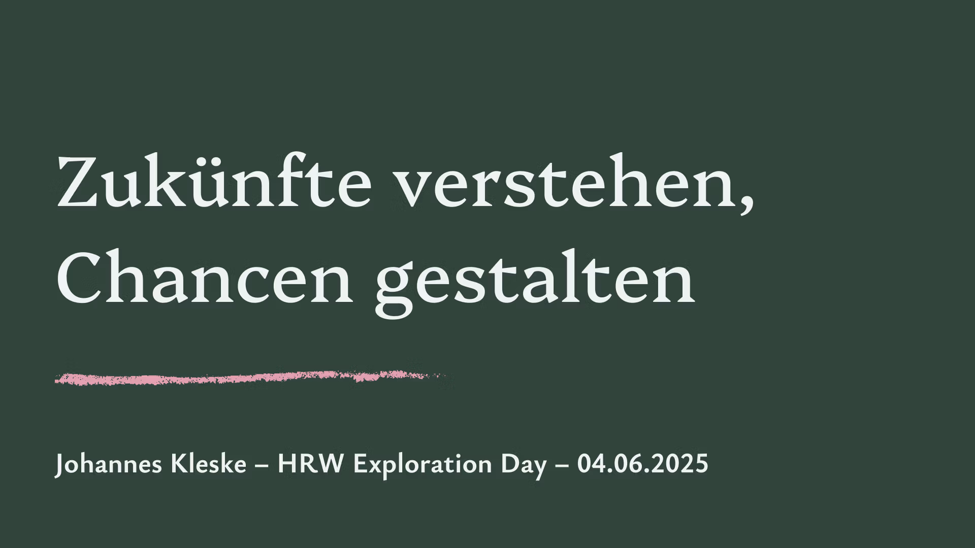 Keynote „Zukunft gestalten“ Video