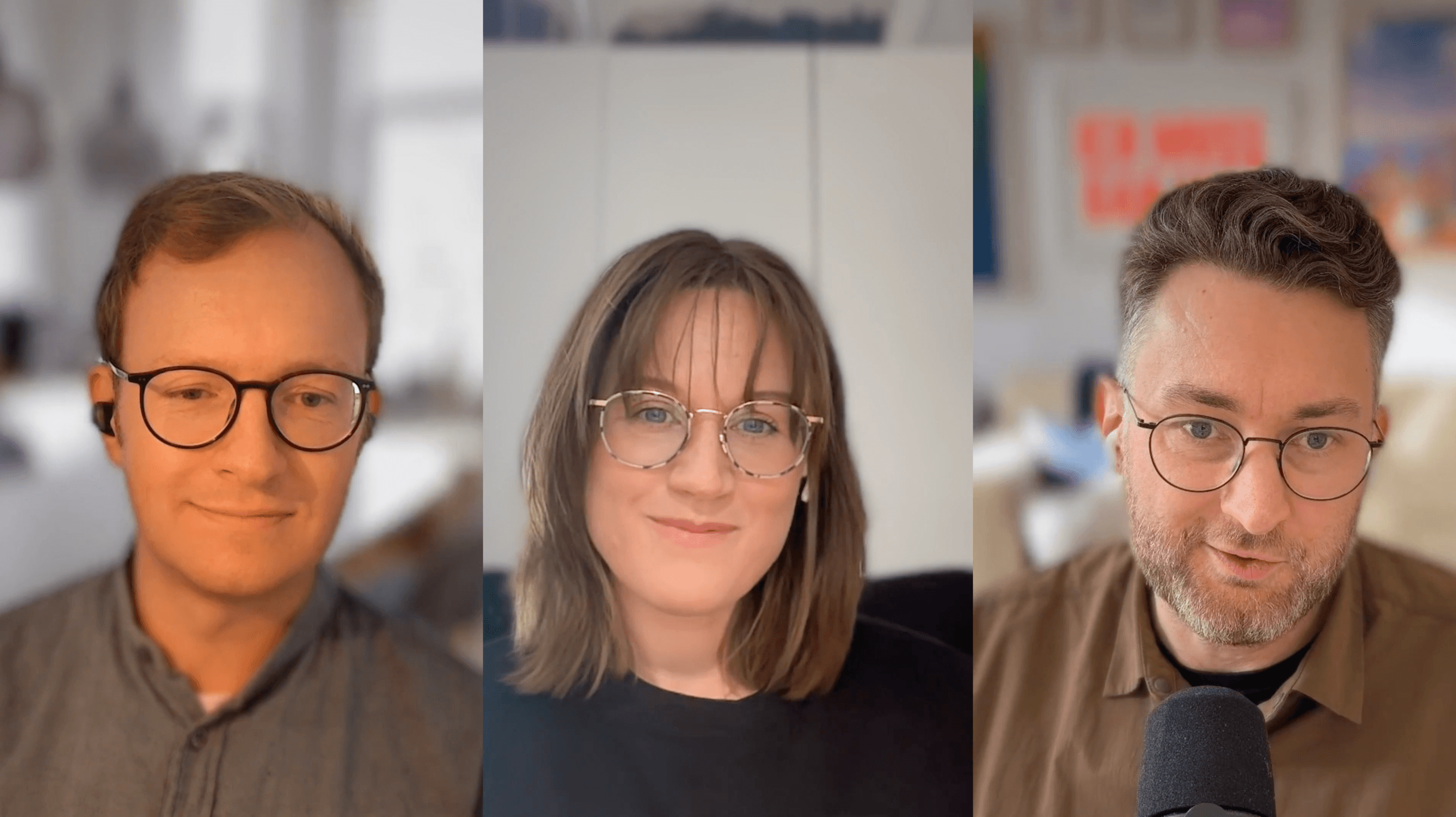 Sören Krüger, Franziska Vieser und Johannes Kleske im Gespräch über Impact-Teams